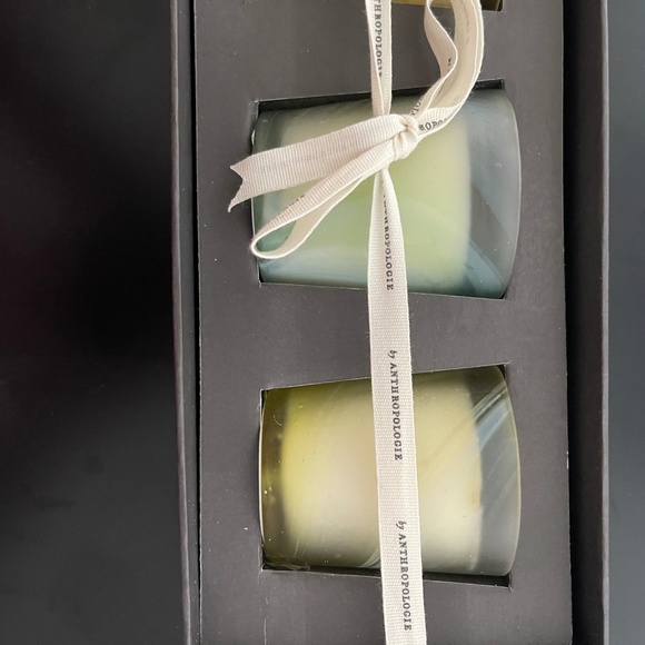 NWT [Set of 4] Anthropologie Marbled Swirl Candles in Ready-to-Gift Box - Picture 7 of 8